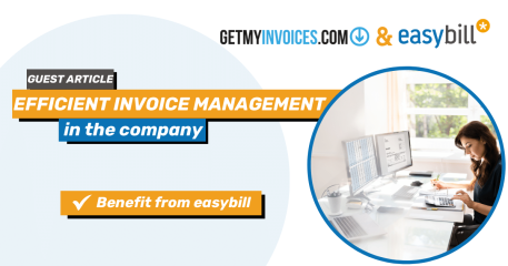 Header image Blog post on the topic of invoice management in companies