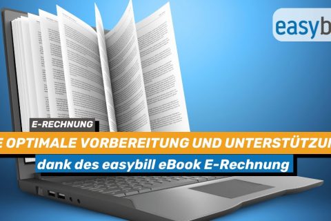 Headerbild zum Blogbeitrag Thema E-Rechnung eBook easybill