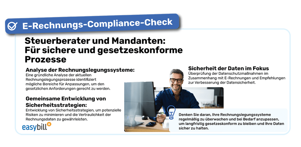 E-Rechnungs-Compliance-Check: Steuerberater und Mandanten - Für sichere und gesetzeskonforme Prozesse