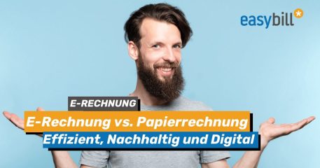 Headerbild zu Blogbeitrag E-Rechnung vs. Papierrechnung