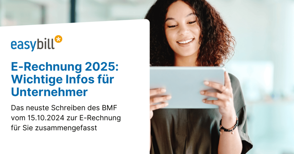 Headerbild für Blogbeitrag zum neusten Schreiben des BMF bezüglich der E-Rechnung 2025