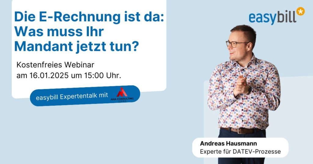 Expertentalk zur E-Rechnung mit Andreas Hausmann