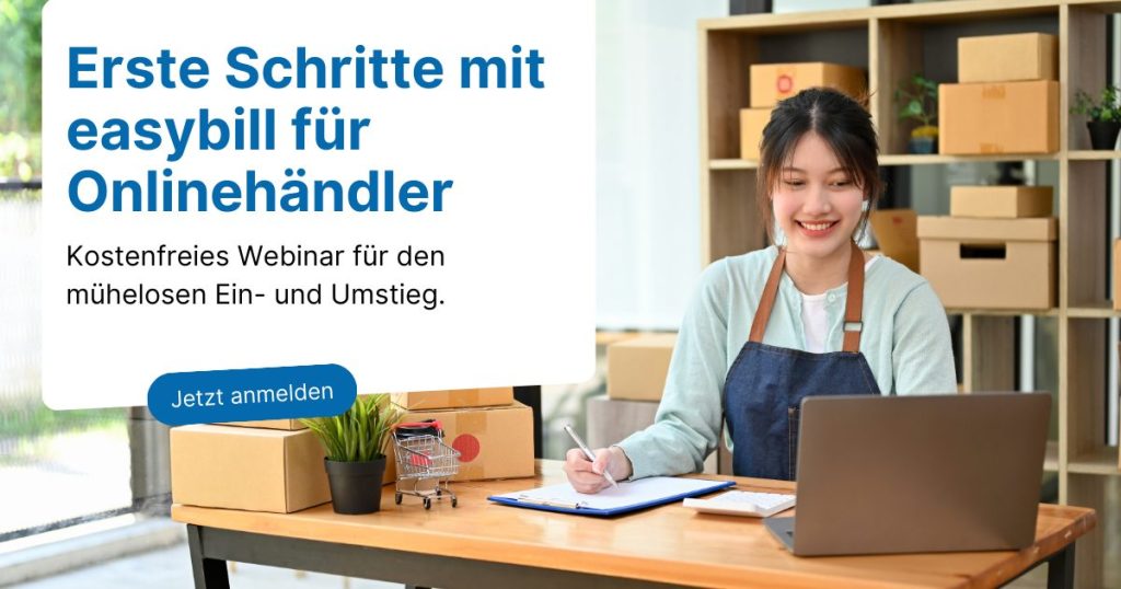 Webinar easybill für Onlinehändler